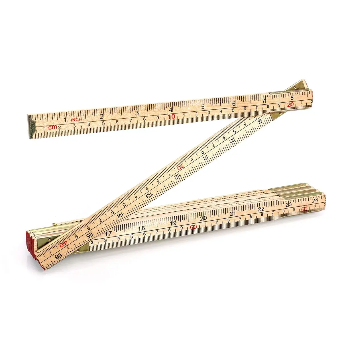 QWORK Folding Wood Rule 78 Inches (198.12 cm) | Carpenters Foldable Measuring Tool - main product image