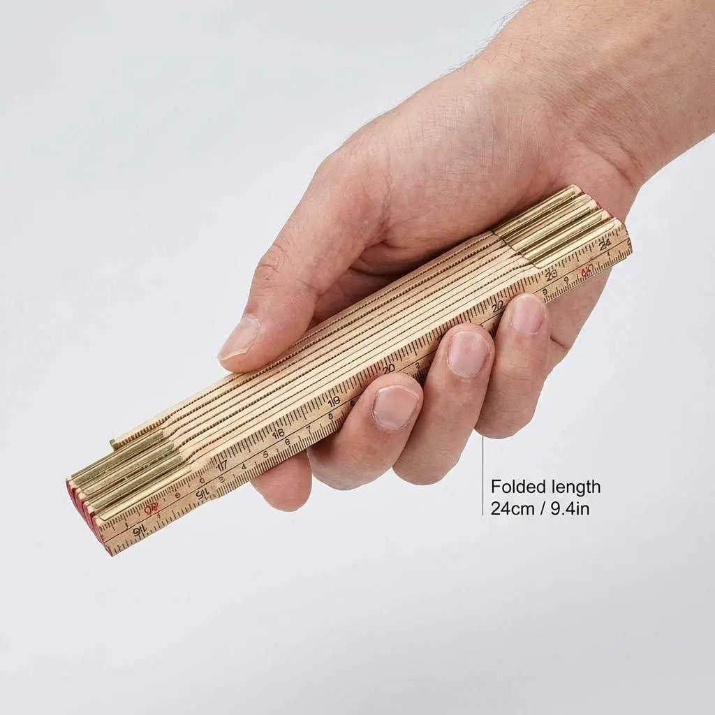 QWORK Folding Wood Rule 78 Inches (198.12 cm) | Carpenters Foldable Measuring Tool - view 7