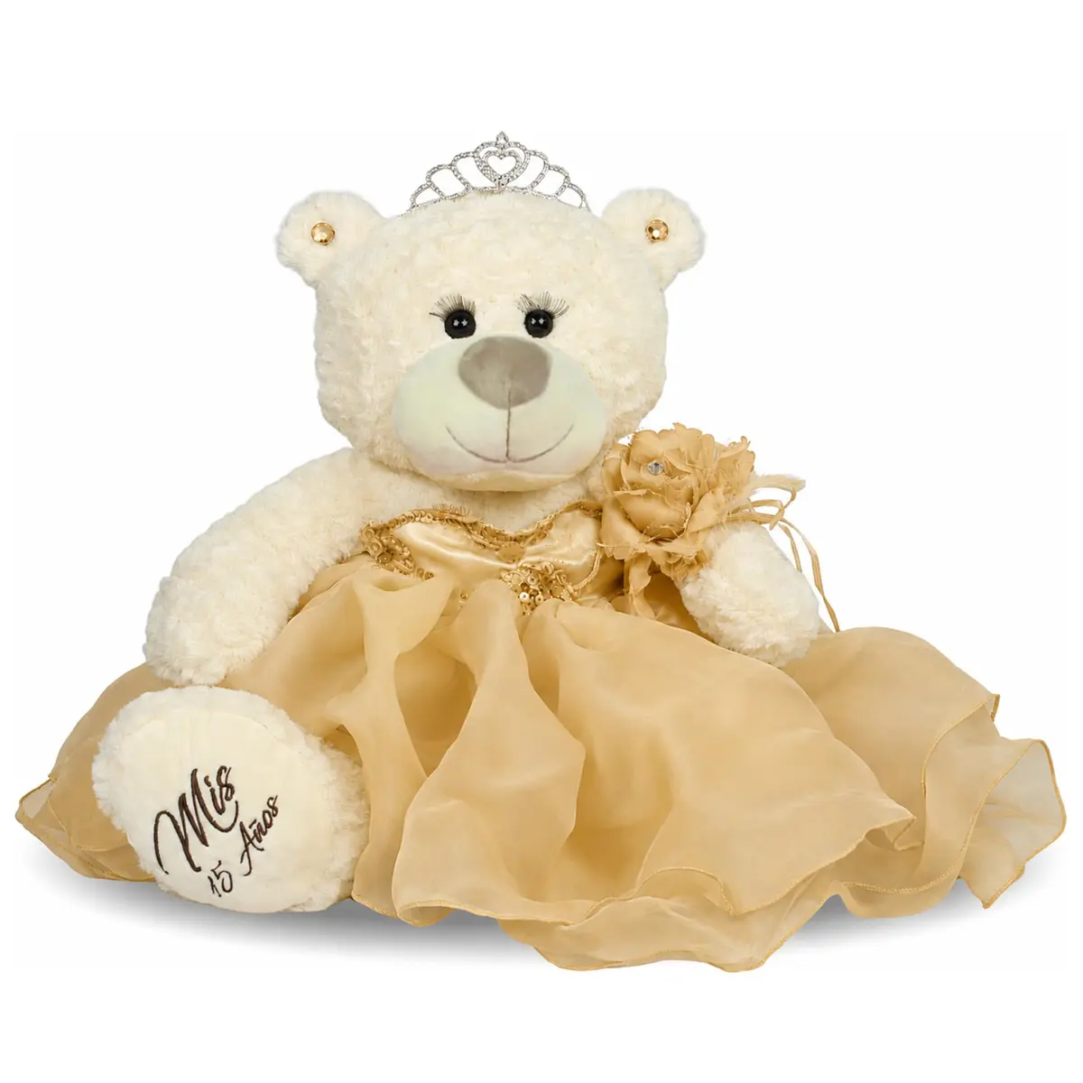 Kinnex Collections by Amanda 20" Quince Anos Quinceanera Teddy Bear with Dress | Elegant Quince Centerpiece for Celebrations - main product image
