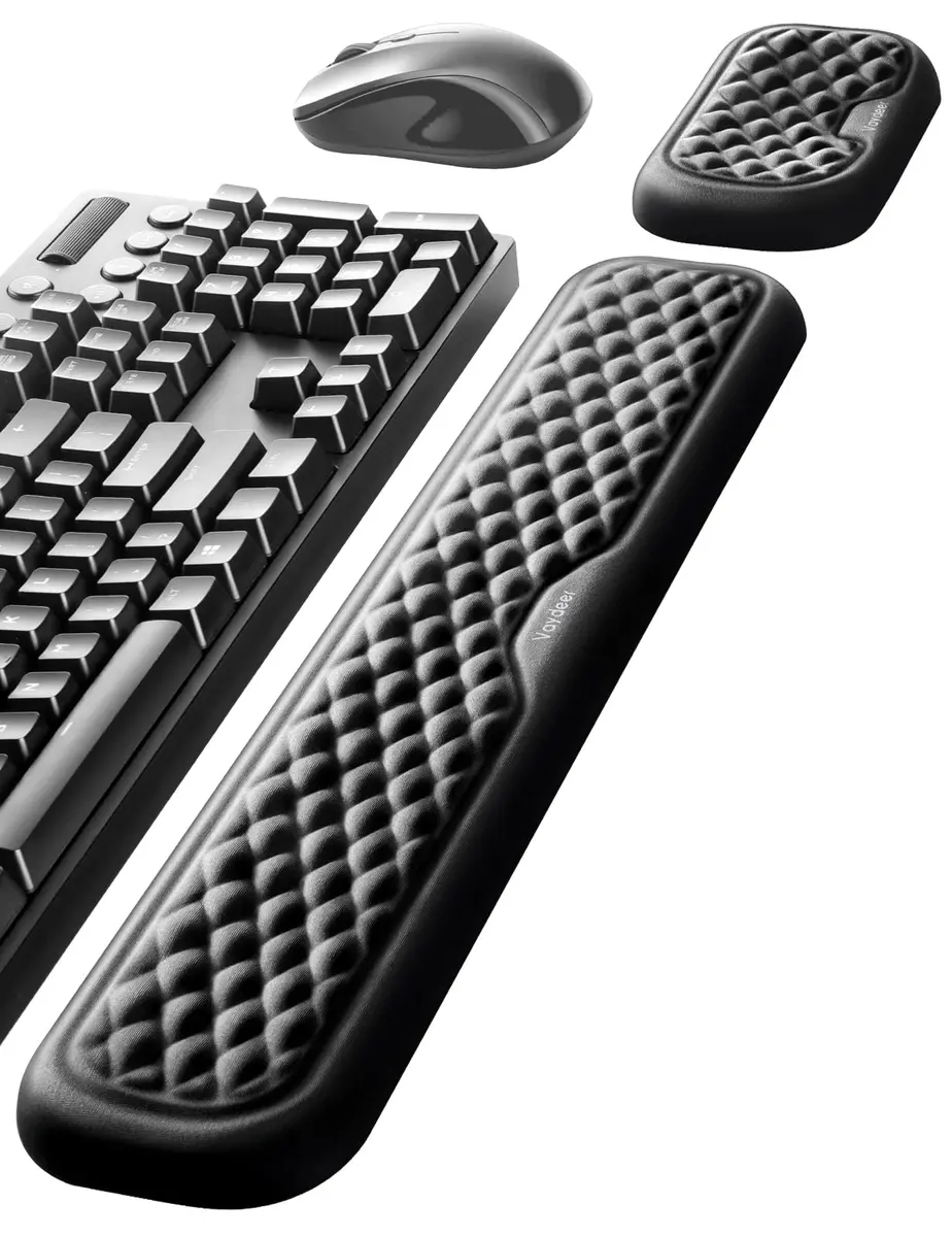 Vaydeer Wrist Rest for Keyboard and Mouse | Ergonomic Memory Foam Support Pad for Office & Gaming - view 8