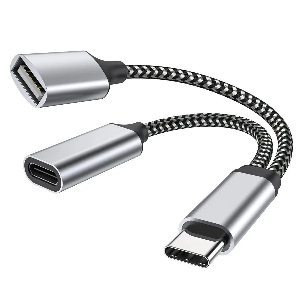 MOGOOD USB C OTG C to USB Splitter 12cm | 18W PD Charging & Data Transfer - main product image