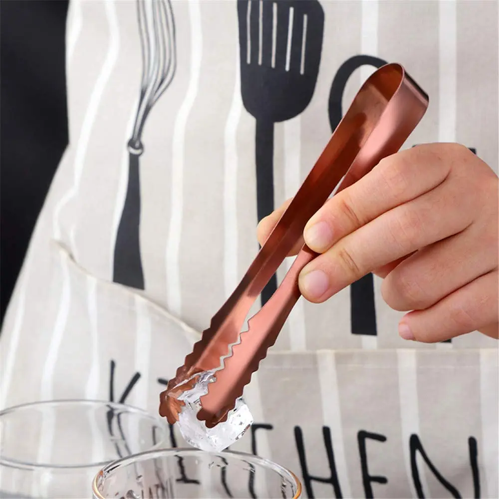 MAKABAKA Stainless Steel Ice Scoop & Tongs Set 6 Inches Rose Gold | Durable Food-Grade 304 - view 3