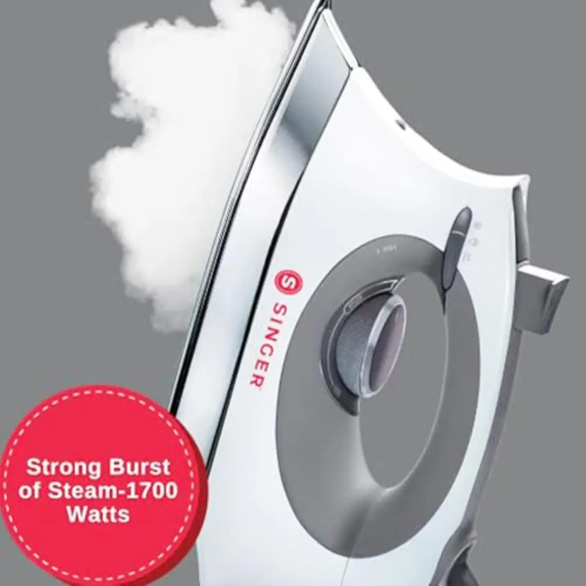 SINGER SteamCraft Steam Iron 1700W | Auto Shutoff, White, 12.25 x 7 x 6.25 in - view 3