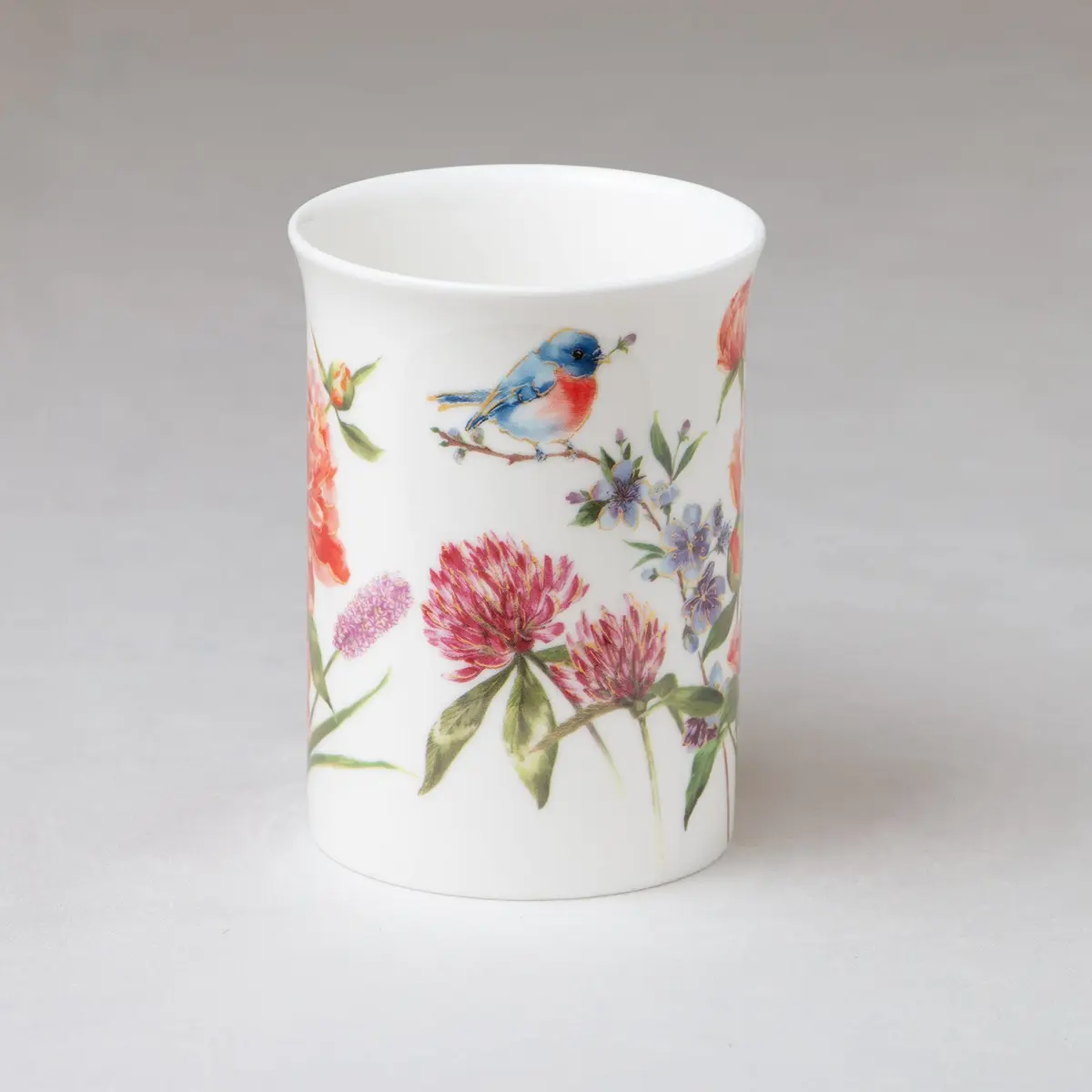 Grace Teaware Bone China Coffee Tea Mugs 9-Ounce | Assorted Set of 4 with Floral Design - view 7
