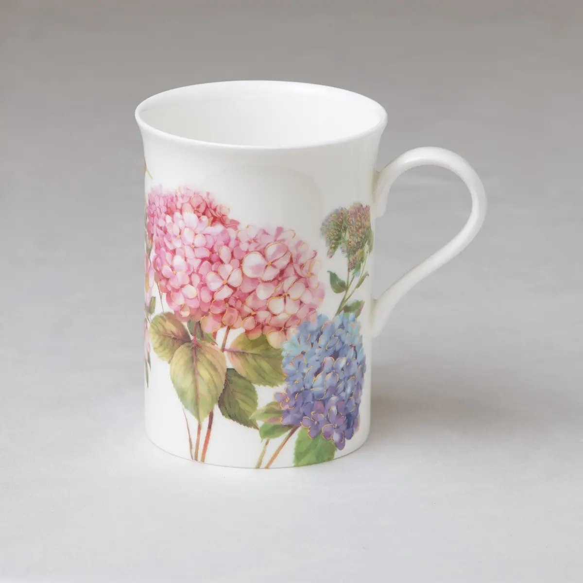 Grace Teaware Bone China Coffee Tea Mugs 9-Ounce | Assorted Set of 4 with Floral Design - view 3