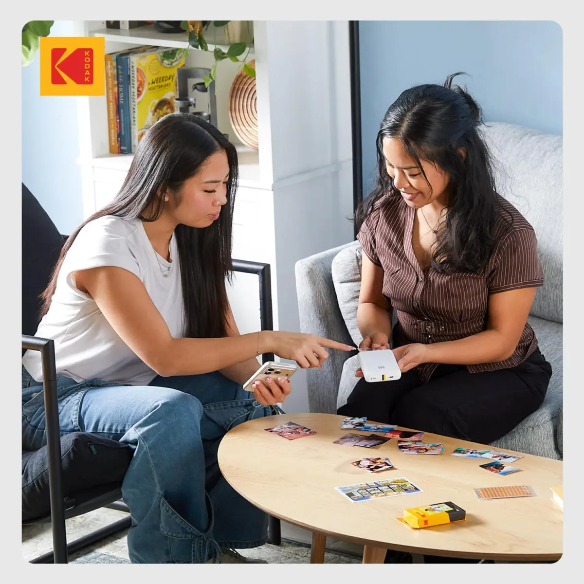 KODAK Step Instant Photo Printer, White | Bluetooth Wireless Mini Color Mobile Printer for iOS & Android, Zink 2x3” Sticky-Back Photos - view 8