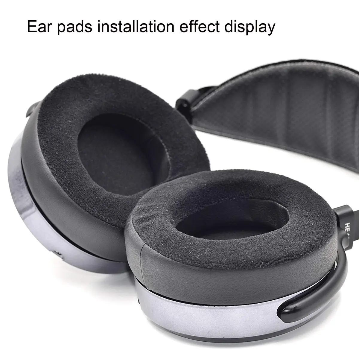 defean Velvet Earpads for HIFIMAN SUNDARA, HE400SE, HE400i, HE560, HE500 Headphones | Black, 1 Pair - view 6