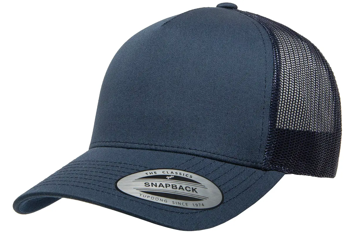 Yupoong YP Classics Retro Trucker Cap Navy OSFA | Breathable Mesh Panels for Active Use - main product image