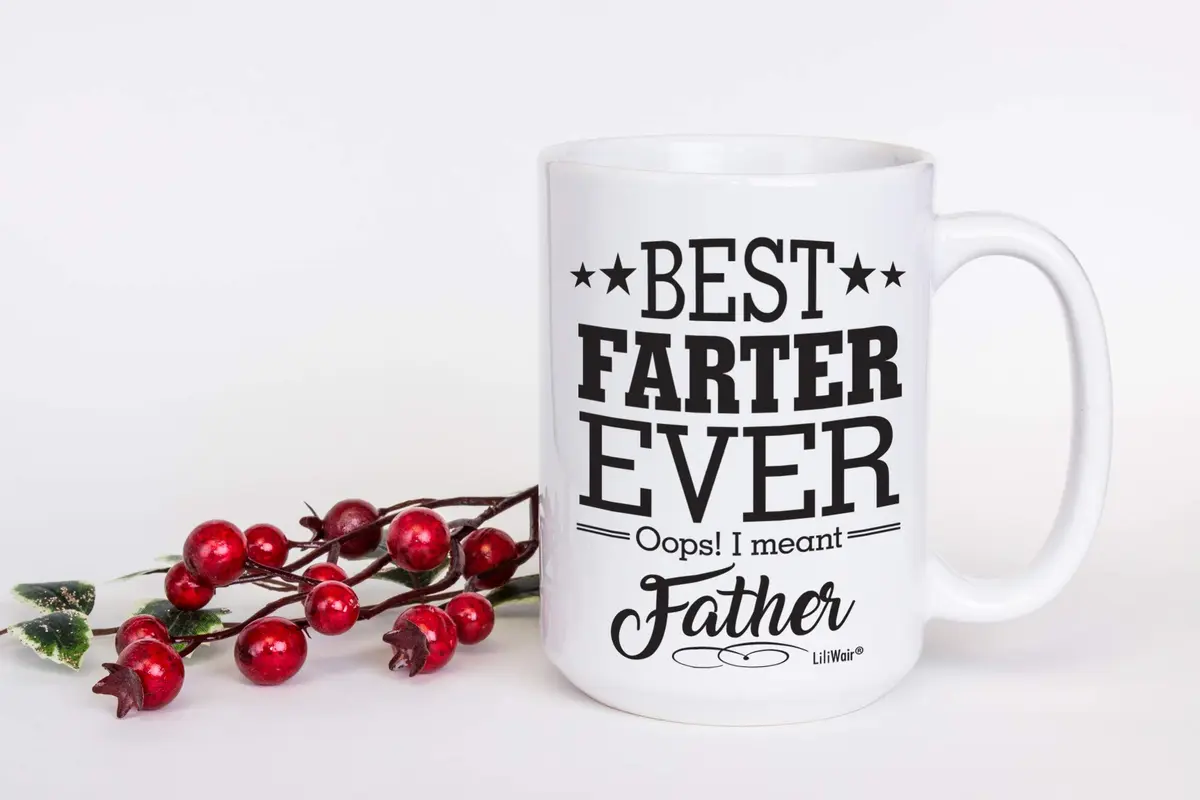 LiliWair Funny Dad Coffee Mug 11 Oz | Happy Birthday & Father’s Day Gift from Kids - view 2