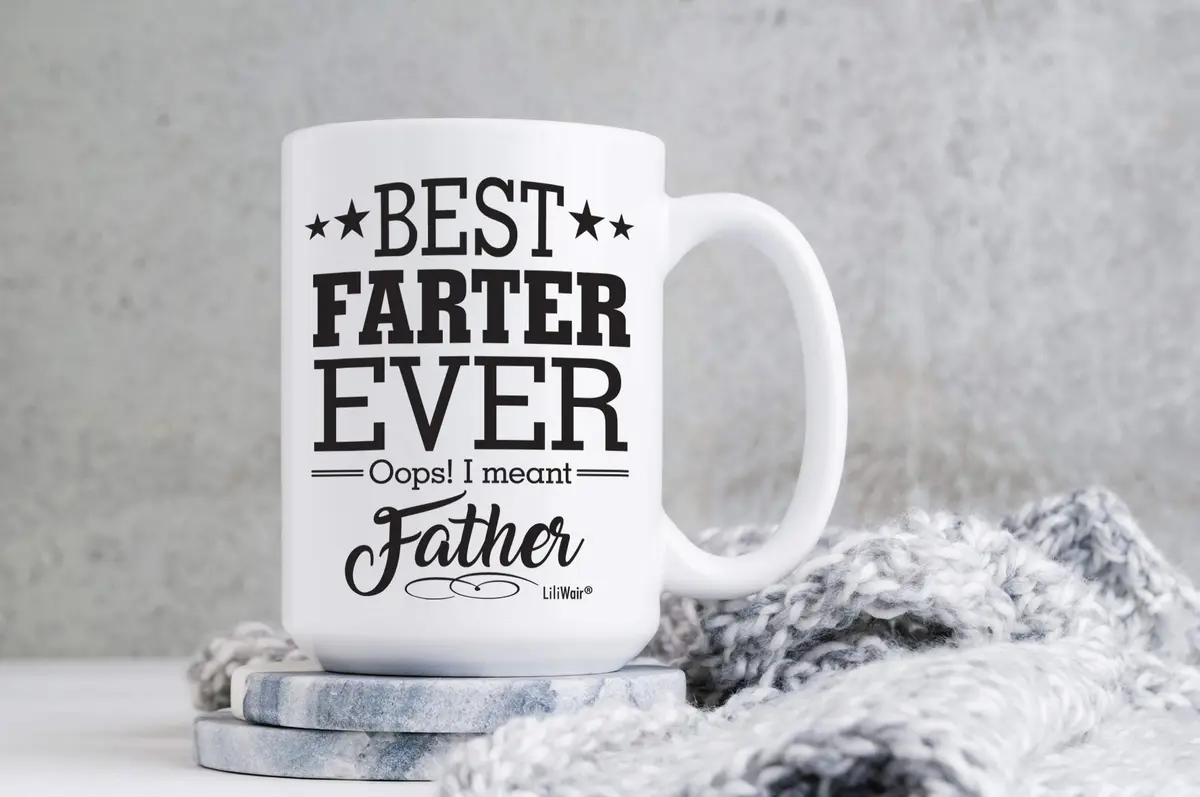 LiliWair Funny Dad Coffee Mug 11 Oz | Happy Birthday & Father’s Day Gift from Kids - view 3