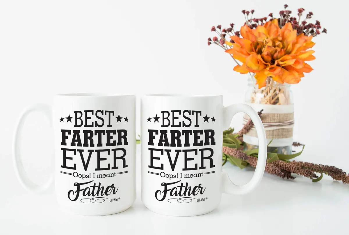 LiliWair Funny Dad Coffee Mug 11 Oz | Happy Birthday & Father’s Day Gift from Kids - view 4