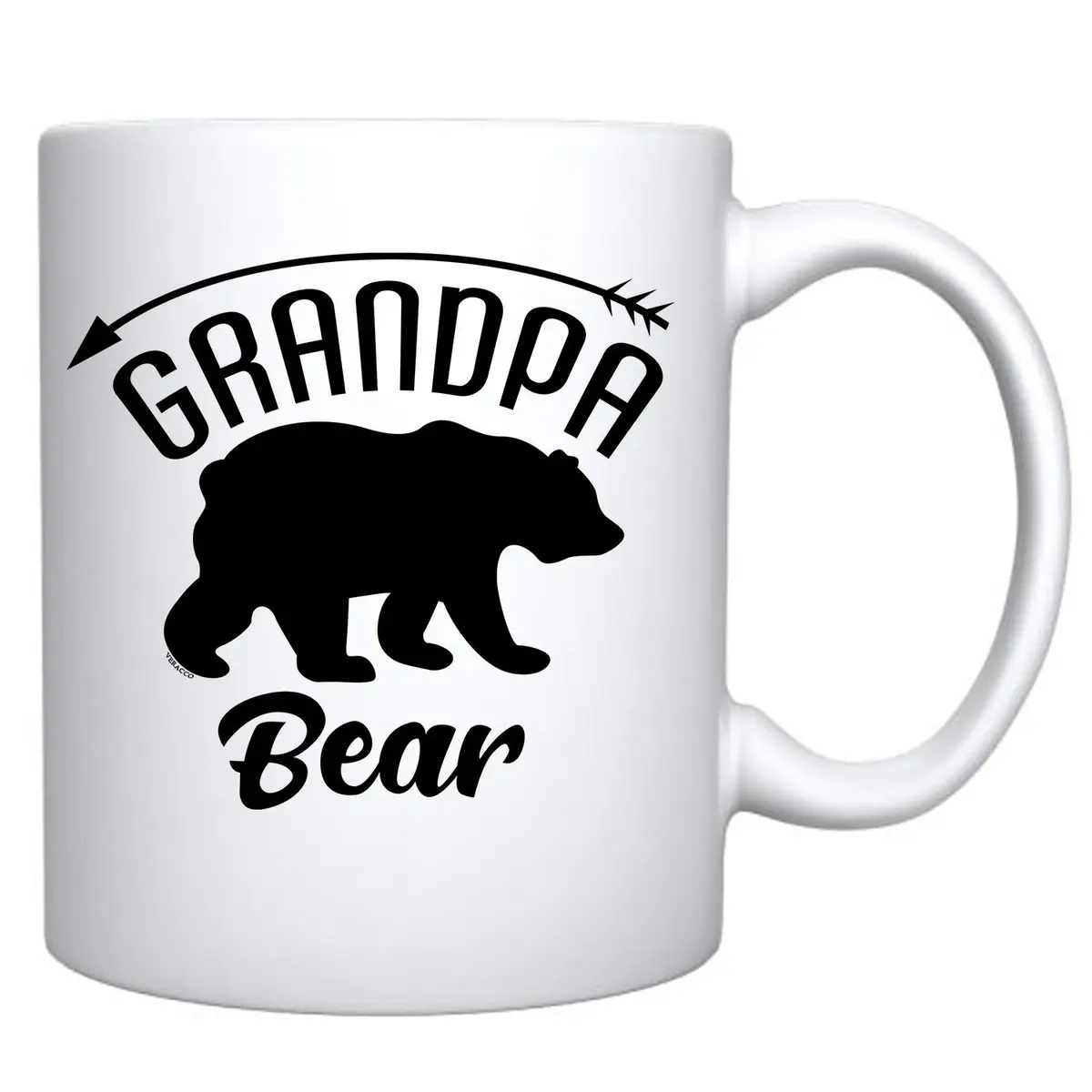 Veracco Grandpa Bear Ceramic Coffee Mug 11oz | Funny Fathers Day Gift for Men - view 2