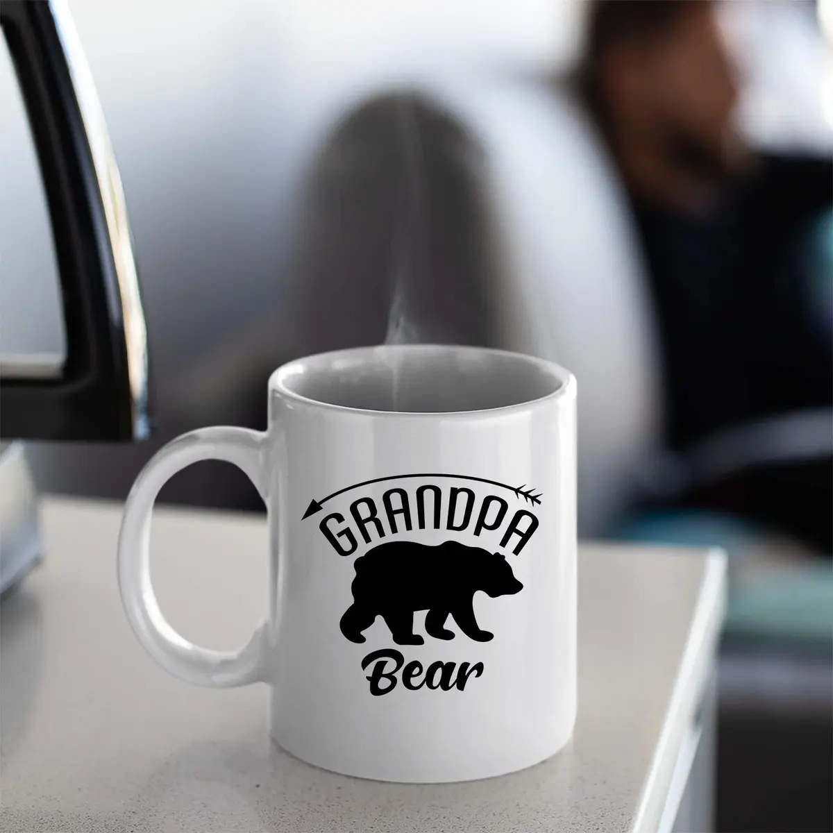 Veracco Grandpa Bear Ceramic Coffee Mug 11oz | Funny Fathers Day Gift for Men - view 4