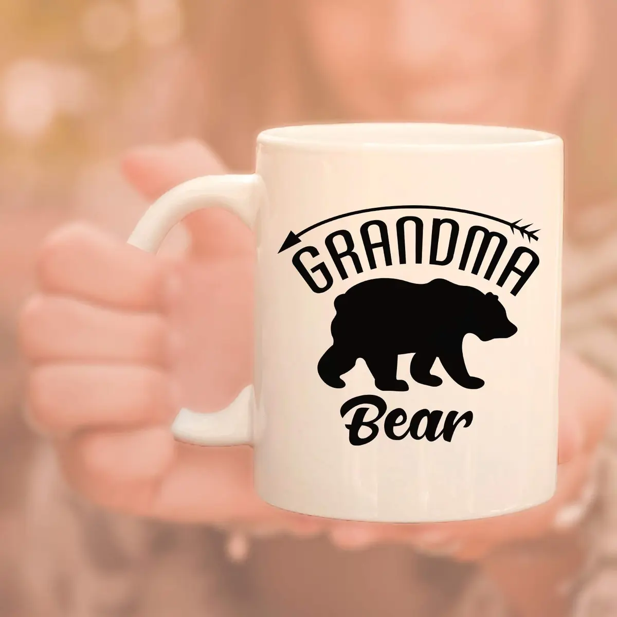 Veracco Grandma Bear Ceramic Coffee Mug 11oz | Funny Bear Mother's Day Gift for Granny Nana - view 4