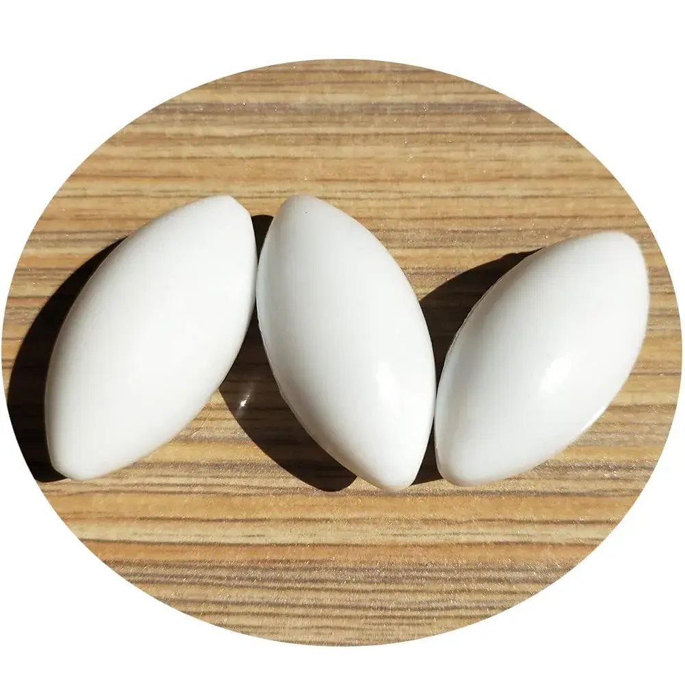 BBTCTY 20x40mm Olive Shape Magnetic Stirrer Mixer Stir Bars (Pack of 3) - Inert & Non-Toxic Lab Consumables - main product image