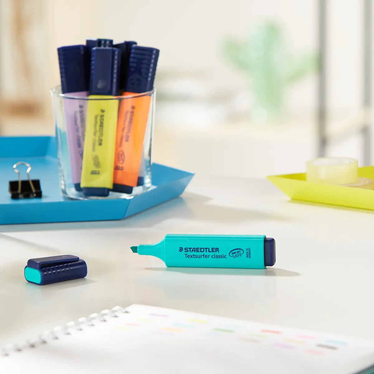 STAEDTLER Textsurfer Classic Highlighter 20 Assorted Neon & Pastel Colors | Extra-Long, Fast-Drying, Refillable (20 Pack) - view 2