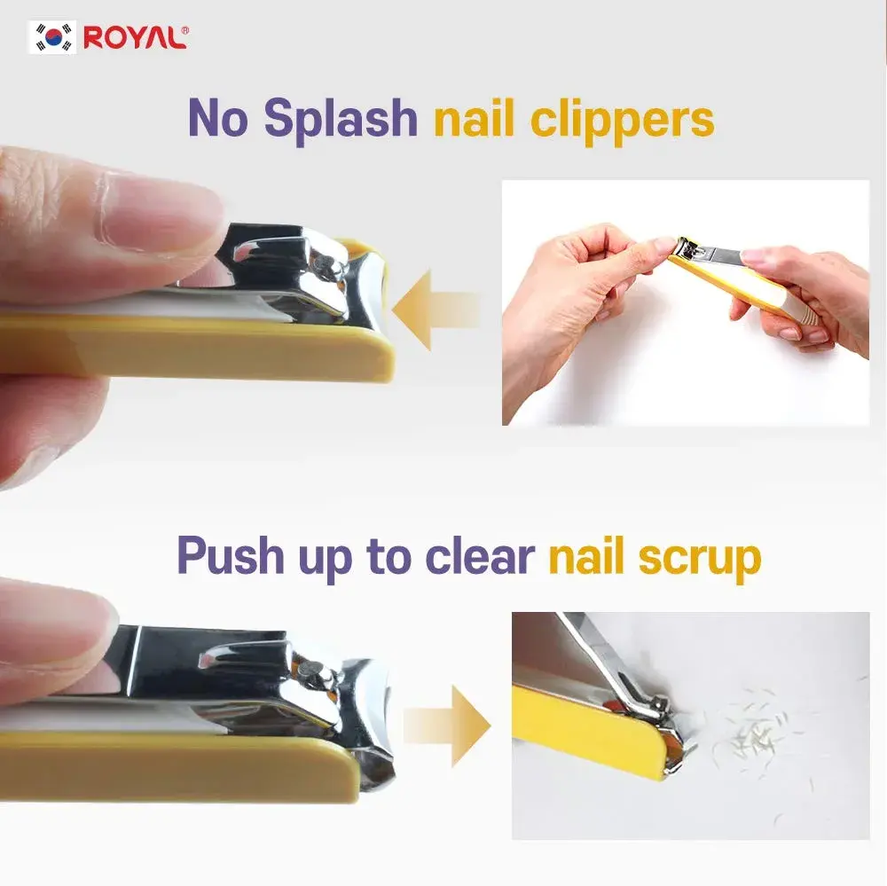 ROYAL Smart Nail Clipper with Catcher & Curved Blades, Aqua Blue 45g (1.6 oz) | Effortless Fingernail Trimming - view 5