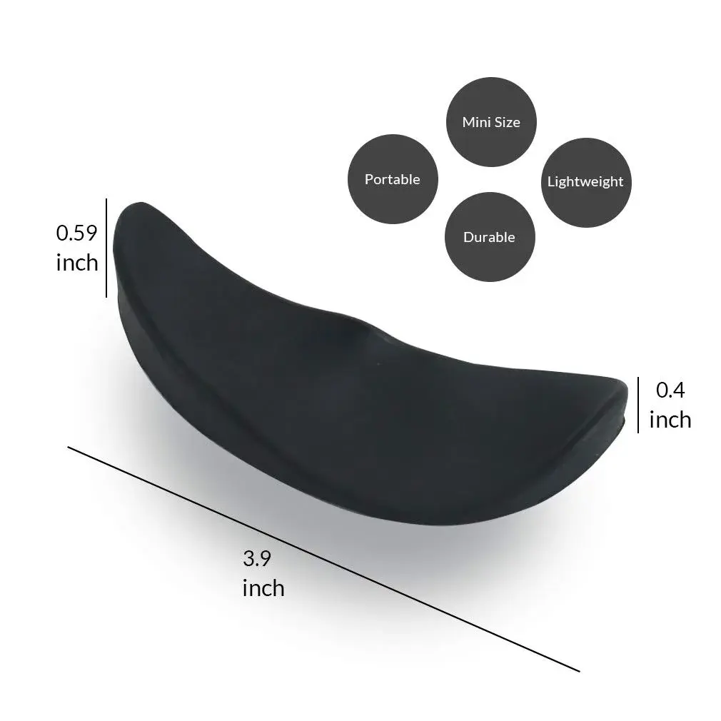 Aosome Ergonomic Mouse Wrist Rest Support Pad with Gliding Palm Rest & 4 Sliding Pads | Black, TPE Material - view 4