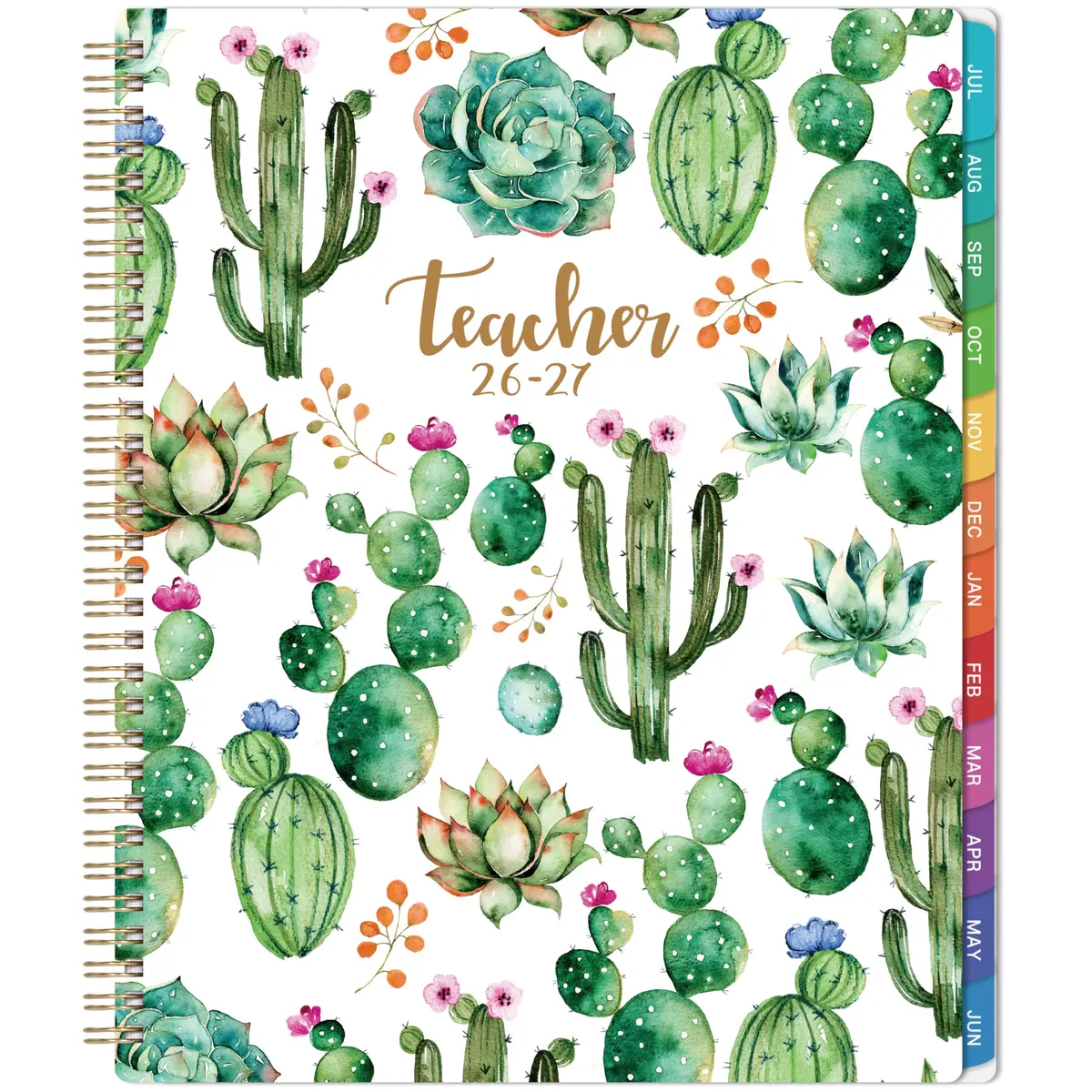 MaaIbok Teacher Planner 2026-2027 | Academic Schedule & Quotes, 8'' x 10'' - main product image