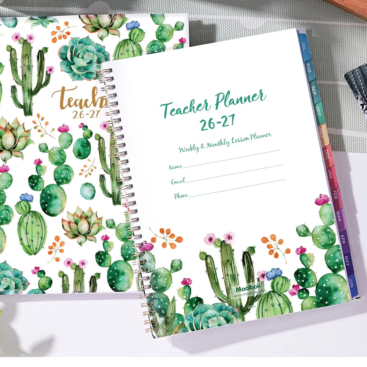 MaaIbok Teacher Planner 2026-2027 | Academic Schedule & Quotes, 8'' x 10'' - view 8