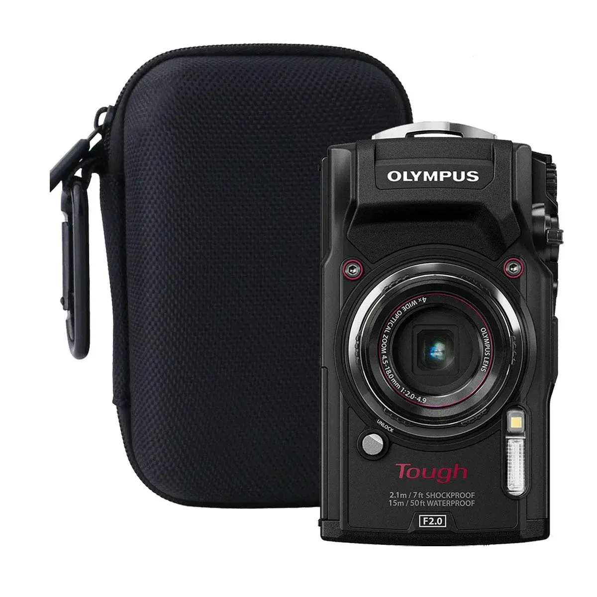 WERJIA Hard Carrying Case for Olympus Tough TG-7/TG-6/TG-5/TG-4 Digital Camera | 15.5cm (6.1in) x 10.5cm (4.1in) x 6.2cm (2.4in) - view 6