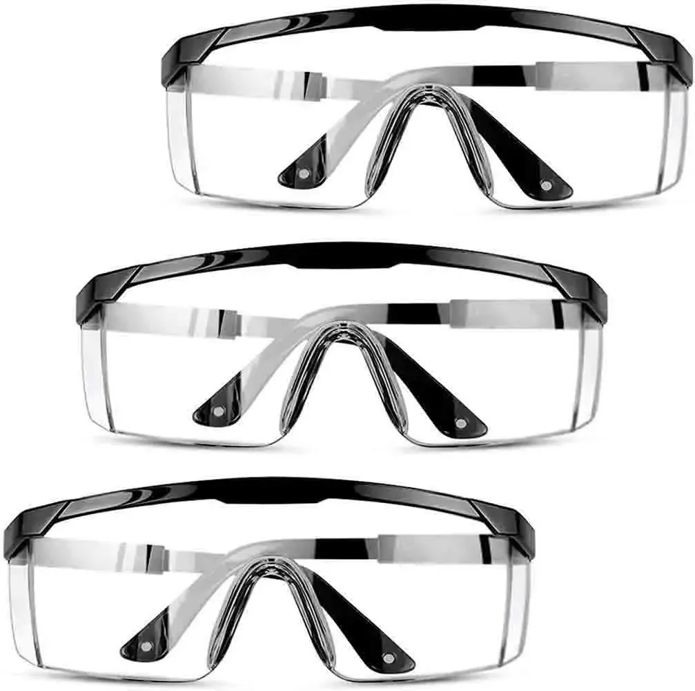 mozeeda 3 Pack Safety Glasses with Anti-Fog & Scratch-Resistant Lenses | Clear Wraparound Goggles for Work & Lab - main product image