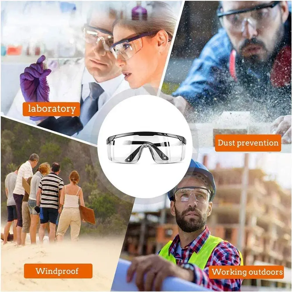 mozeeda 3 Pack Safety Glasses with Anti-Fog & Scratch-Resistant Lenses | Clear Wraparound Goggles for Work & Lab - view 9