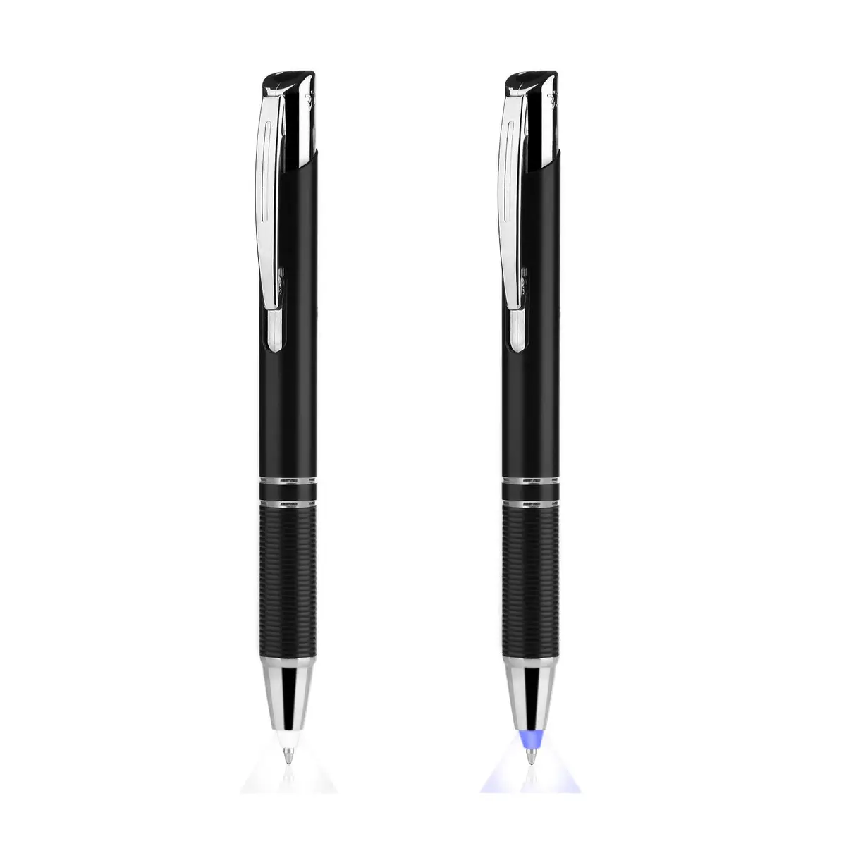 Penyeah Pen with Light, Flashlight LED Tip, 2 Pack, White+Blue | Illuminates in Dark, Ideal for Night Writers - main product image