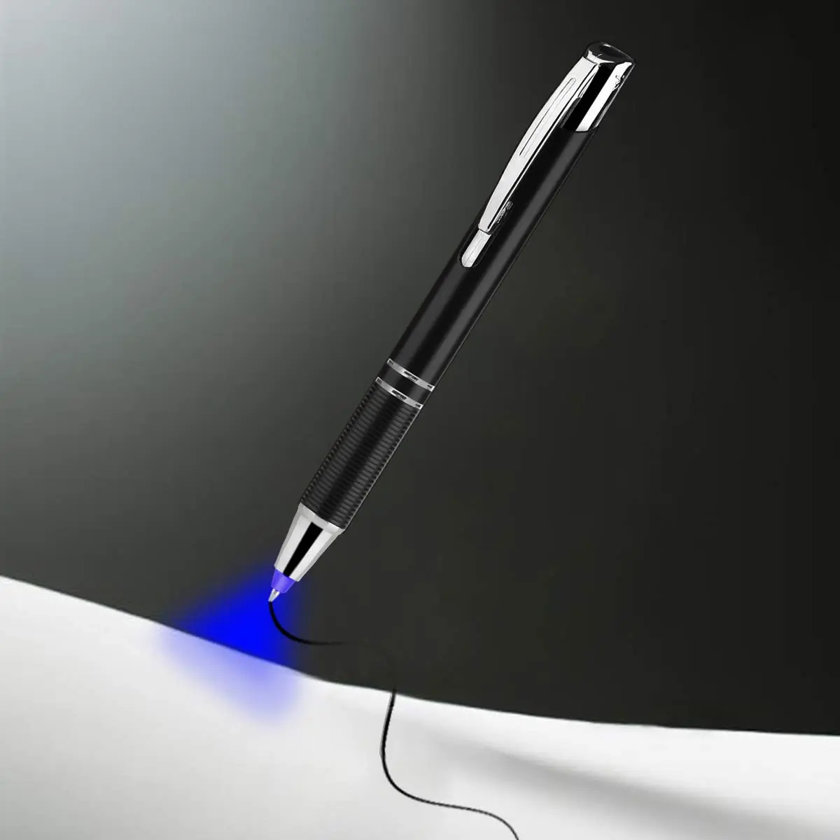Penyeah Pen with Light, Flashlight LED Tip, 2 Pack, White+Blue | Illuminates in Dark, Ideal for Night Writers - view 2