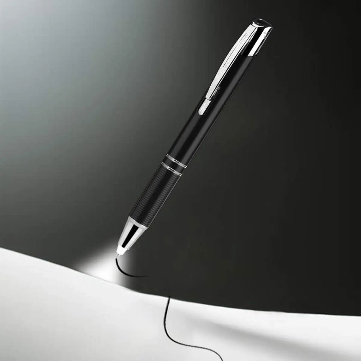 Penyeah Pen with Light, Flashlight LED Tip, 2 Pack, White+Blue | Illuminates in Dark, Ideal for Night Writers - view 3