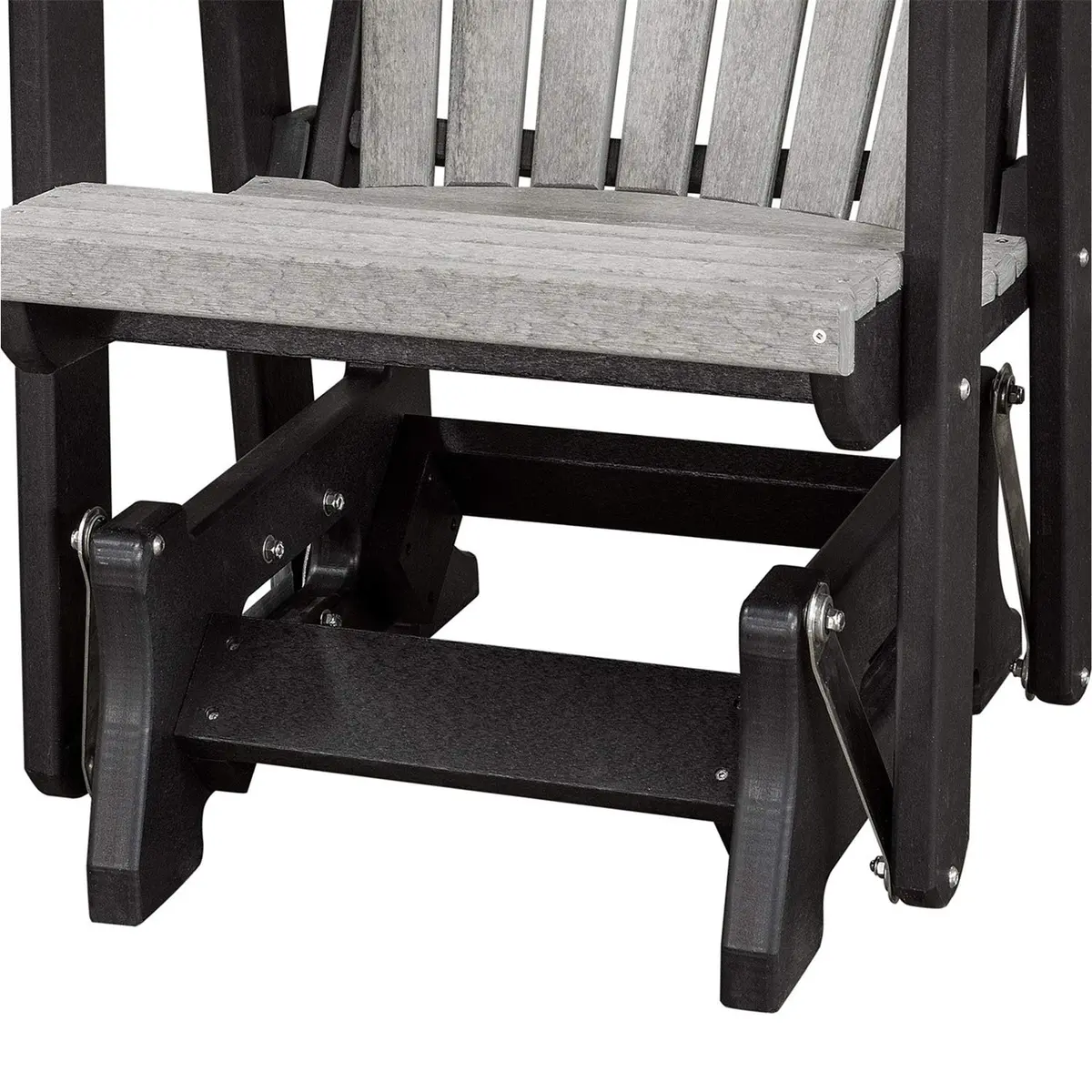 American Furniture Classics Double Center Table Glider Light Gray | Amish Crafted Outdoor Seating - view 6