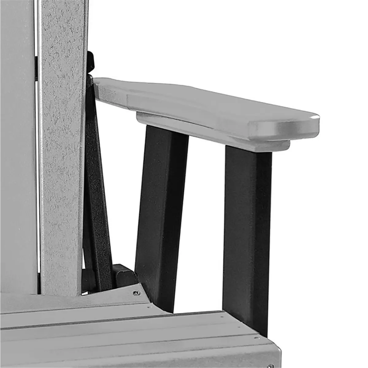 American Furniture Classics Double Center Table Glider Light Gray | Amish Crafted Outdoor Seating - view 4