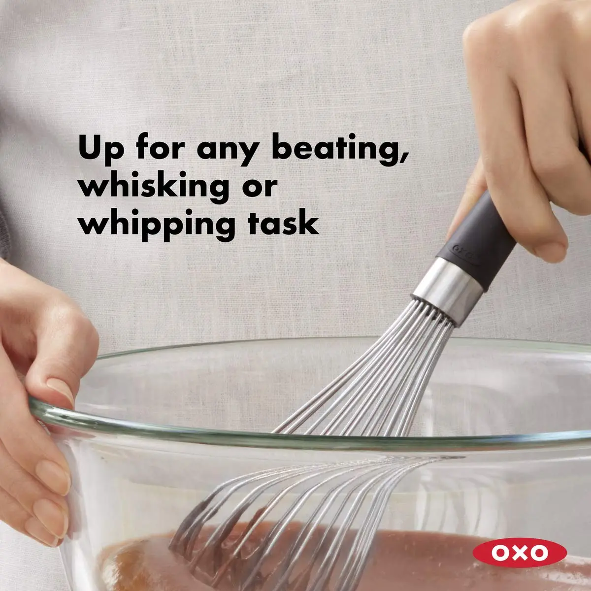 OXO Good Grips 11-Inch Better Balloon Whisk & Cuisinart Set of 3 Fine Mesh Stainless Steel Strainers | Kitchen Utensils - view 2