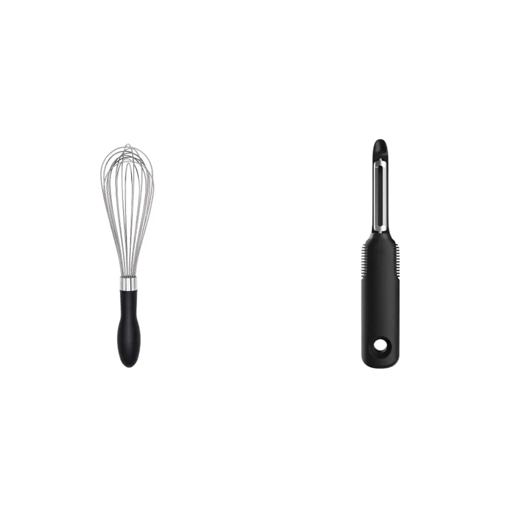 OXO Good Grips 11-Inch Better Balloon Whisk & Swivel Peeler | Kitchen Utensils for Indian Cooking - main product image