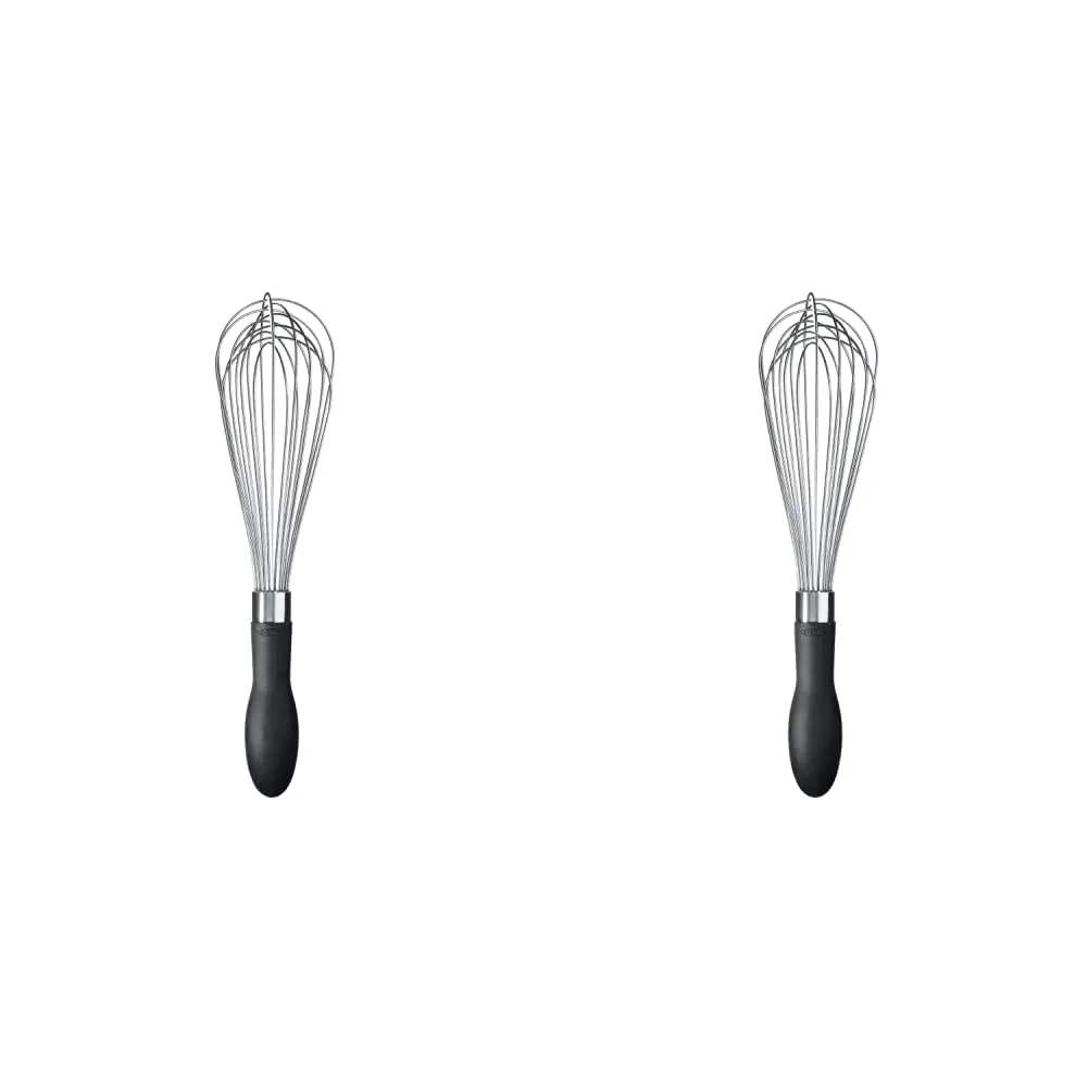 OXO Good Grips 11-Inch Better Balloon Whisk & 9-Inch Whisk Set | Polished Stainless Steel, Dishwasher Safe - main product image