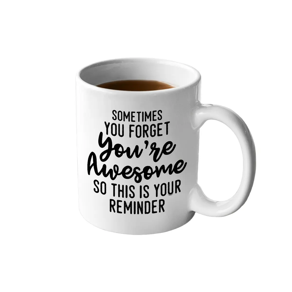 Veracco Sometimes You Forget You're Awesome Mug – Inspirational Coffee Mug for Women & Men – 11oz Ceramic Mug - main product image