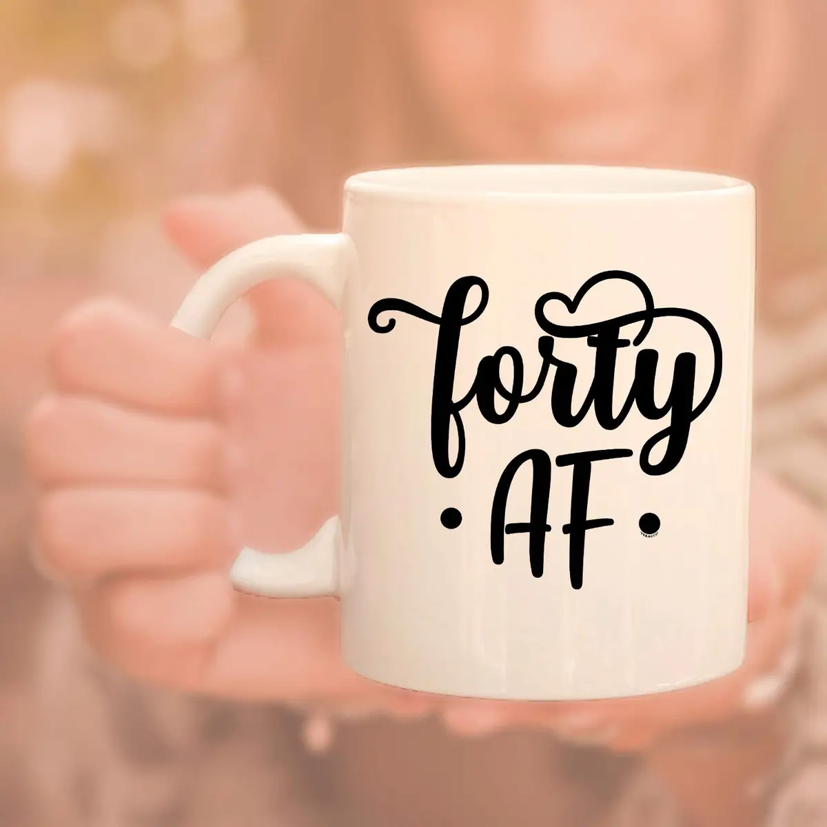 Veracco Fourty AF 40 Years Olds Ceramic Coffee Mug | Funny Birthday Gift for Him & Her - view 6
