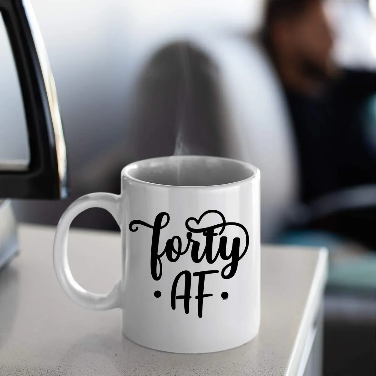 Veracco Fourty AF 40 Years Olds Ceramic Coffee Mug | Funny Birthday Gift for Him & Her - view 4
