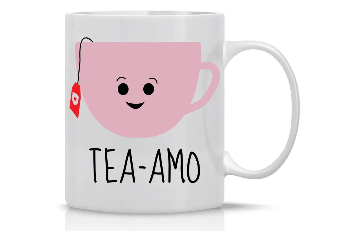 AW Fashions Tea Amo - Spanish I Love You 11oz Novelty Coffee Mug Perfect for Women, Funny Birthday Gift for Her, Fiancee, Girlfriend, Wife, Mom - main product image