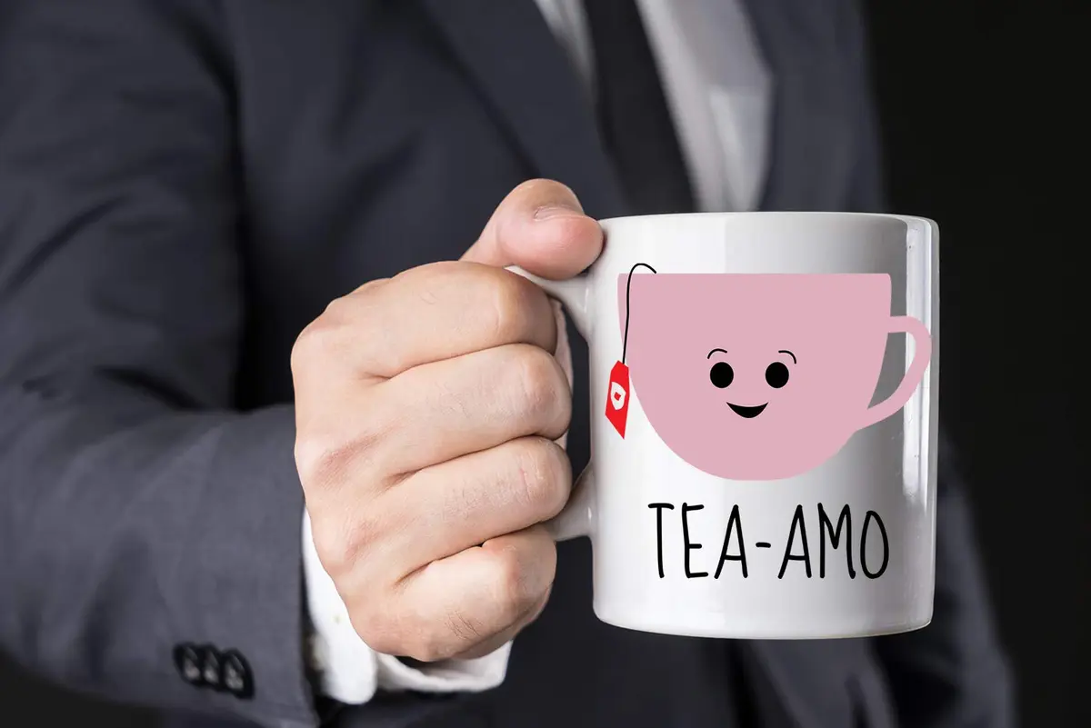 AW Fashions Tea Amo - Spanish I Love You 11oz Novelty Coffee Mug Perfect for Women, Funny Birthday Gift for Her, Fiancee, Girlfriend, Wife, Mom - view 5