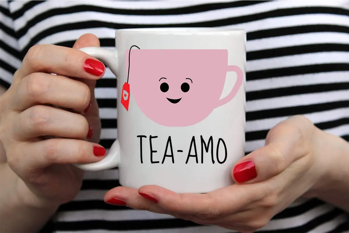 AW Fashions Tea Amo - Spanish I Love You 11oz Novelty Coffee Mug Perfect for Women, Funny Birthday Gift for Her, Fiancee, Girlfriend, Wife, Mom - view 6