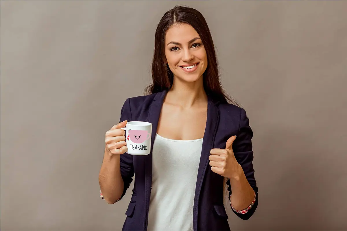 AW Fashions Tea Amo - Spanish I Love You 11oz Novelty Coffee Mug Perfect for Women, Funny Birthday Gift for Her, Fiancee, Girlfriend, Wife, Mom - view 8