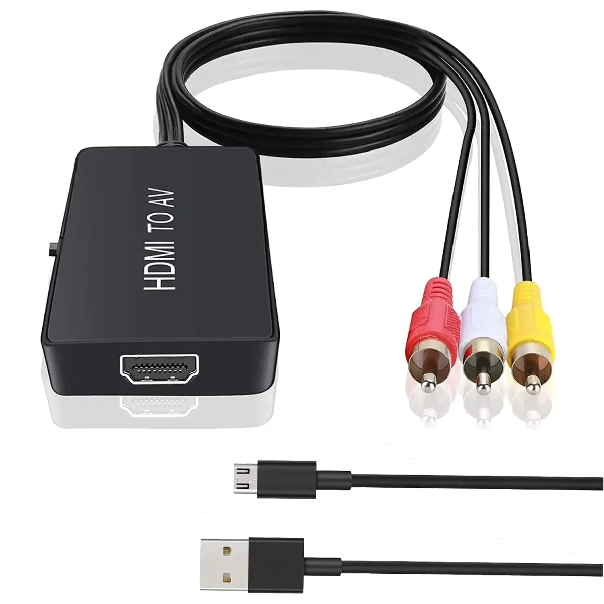TaiHuai HDMI to RCA Converter 1080p | Connects HDMI Devices to Older TVs - main product image