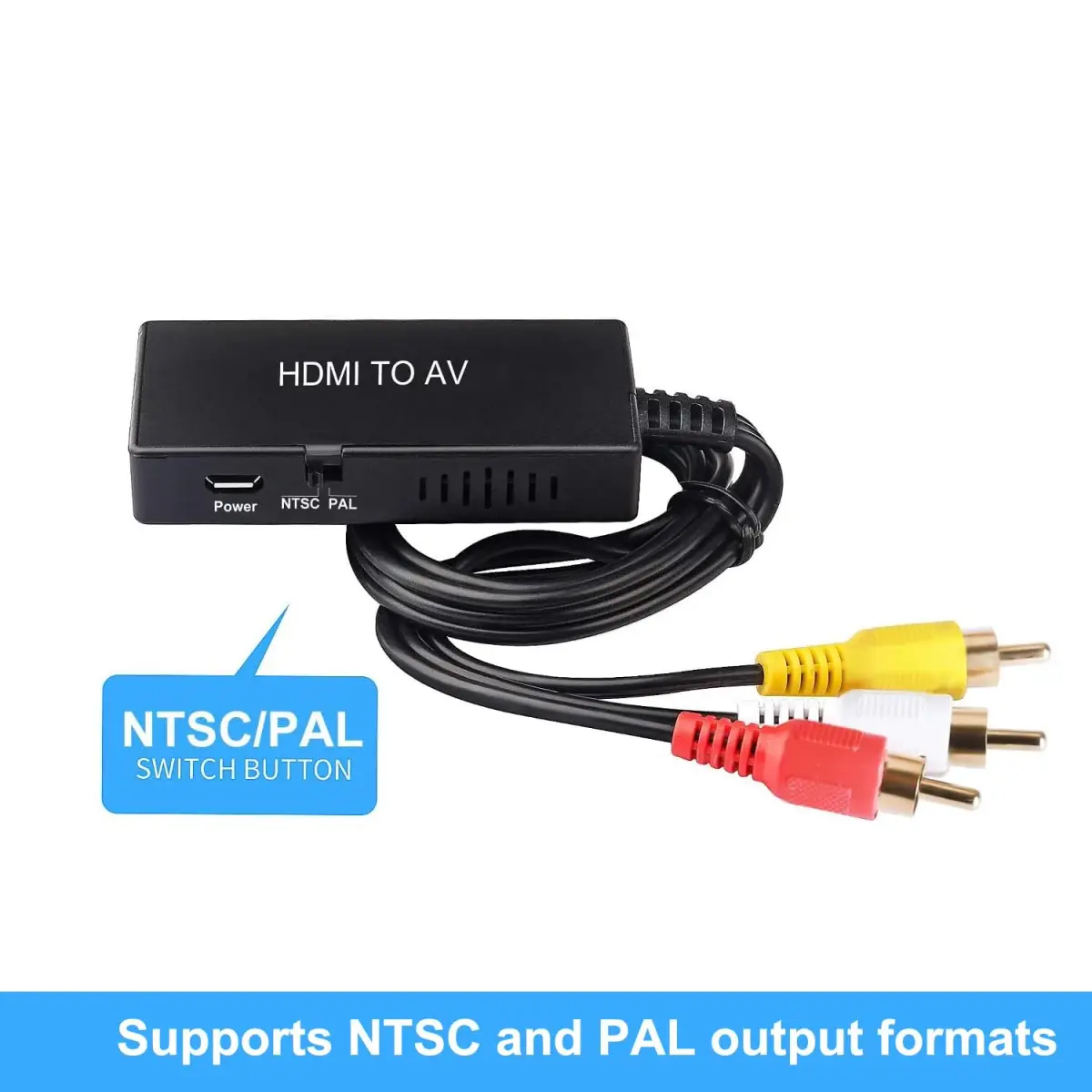 TaiHuai HDMI to RCA Converter 1080p | Connects HDMI Devices to Older TVs - view 4