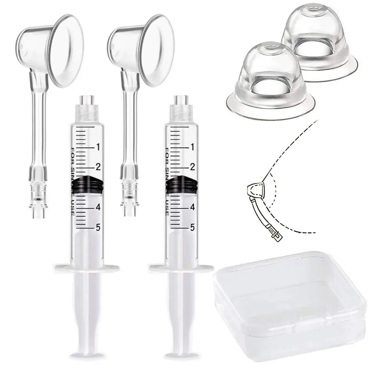 Gipizi Inverted Nipple Corrector Puller (8 Piece Set) - main product image