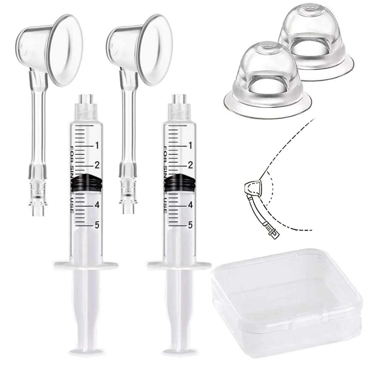 Gipizi Inverted Nipple Corrector Puller (8 Piece Set) - main product image
