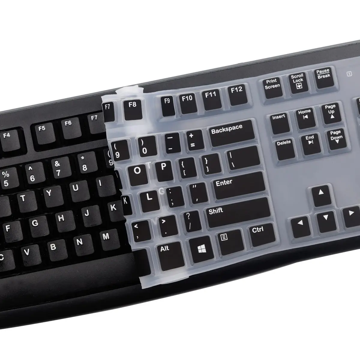 MUBUY-GOL Silicone Keyboard Cover for Logitech K120 & MK120 US Layout | Waterproof Dustproof - view 5