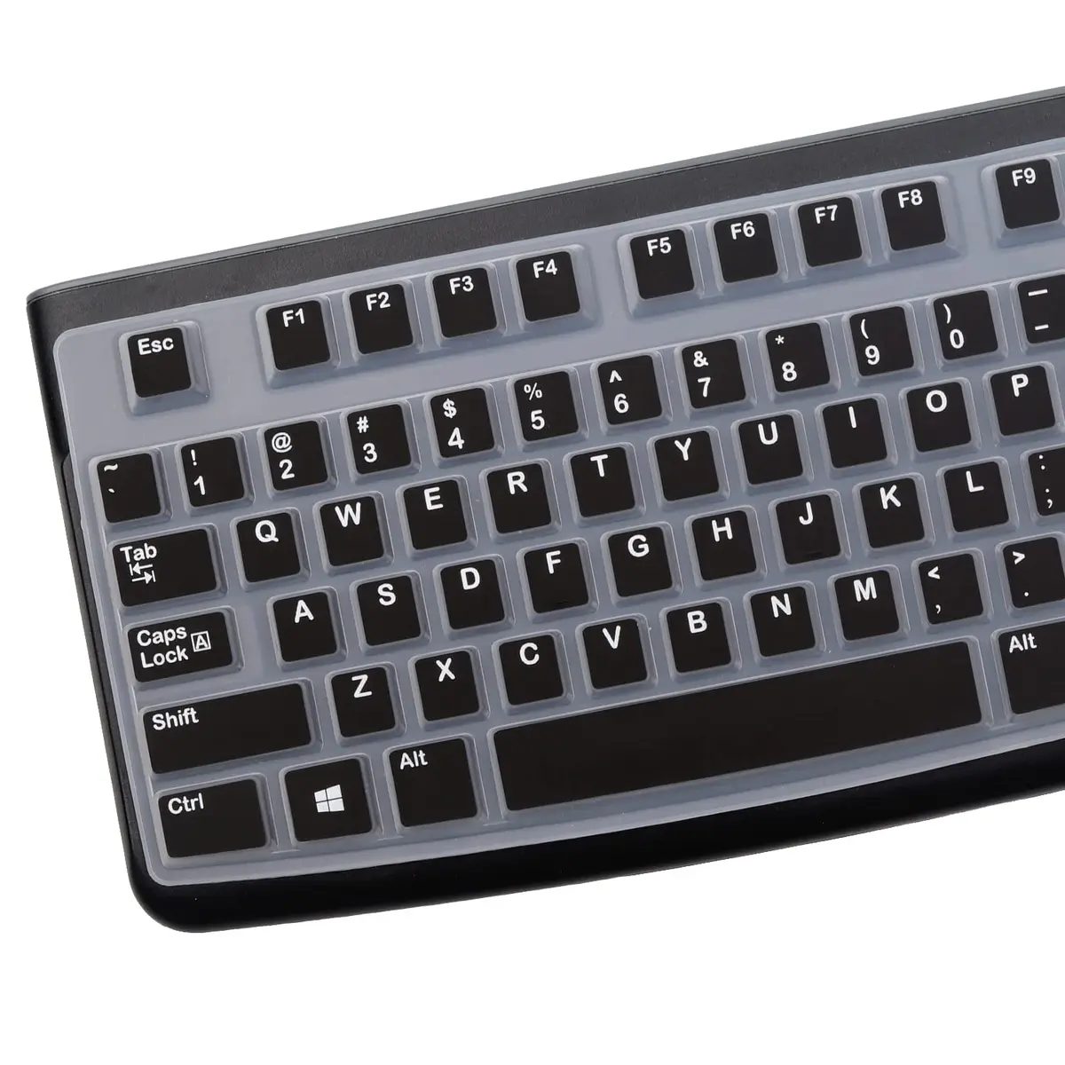 MUBUY-GOL Silicone Keyboard Cover for Logitech K120 & MK120 US Layout | Waterproof Dustproof - view 2