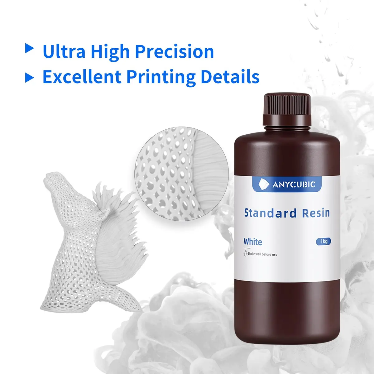 ANYCUBIC 3D Printer Resin, 1kg (2.2 lb) TL Green | High Precision Fast Curing UV Photopolymer Resin for LCD 3D Printing - view 2