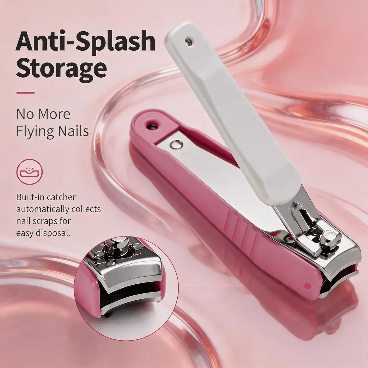 Pafason Nail Clipper Set Curved Blade Fingernail and Toenail Cutter | Ultra Sharp Stainless Steel, Mess-Free Grooming (70-120 chars) - view 5